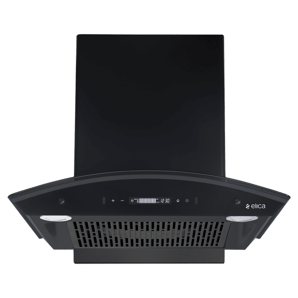 elica BLDC FLCG 600 HAC LTW MS NERO 60cm 1400m3/hr Ducted Auto Clean Wall Mounted Chimney with Touch Control Panel (Black)_1