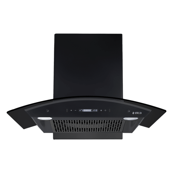 elica BLDC FLCG 750 HAC LTW MS NERO 75cm 1400m3/hr Ducted Wall Mounted Chimney with Touch Control Panel (Black)_1