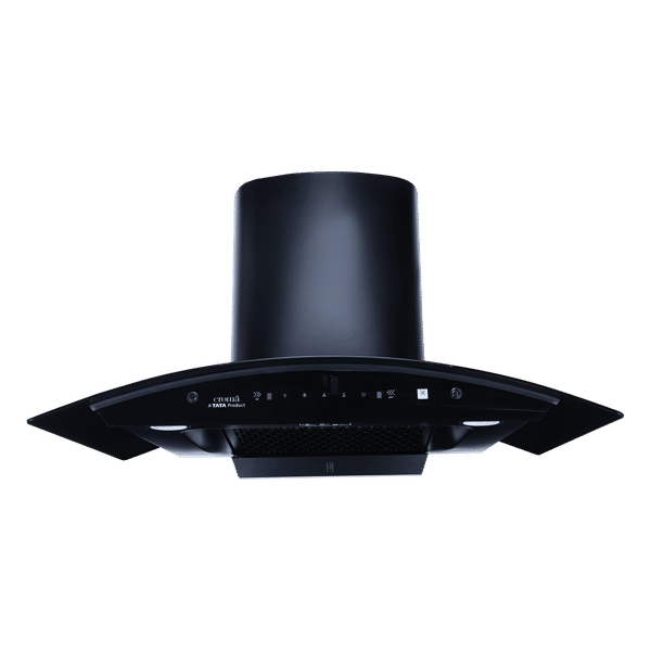 Croma AG247705 90cm 1300m3/hr Ducted Auto Clean Wall Mounted Chimney with Touch & Gesture Control (Black)_1