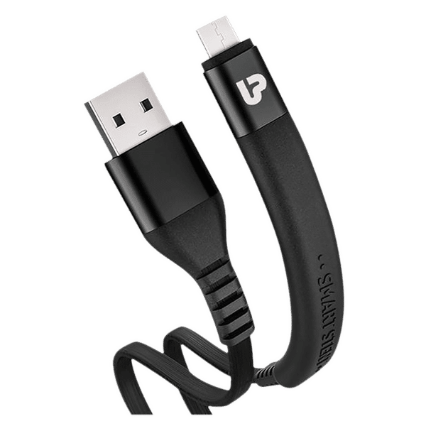 ultraprolink Flex Type A to Micro USB 3.9 Feet (1.2M) Cable (Tangle Free Flat Wire, Black)_1
