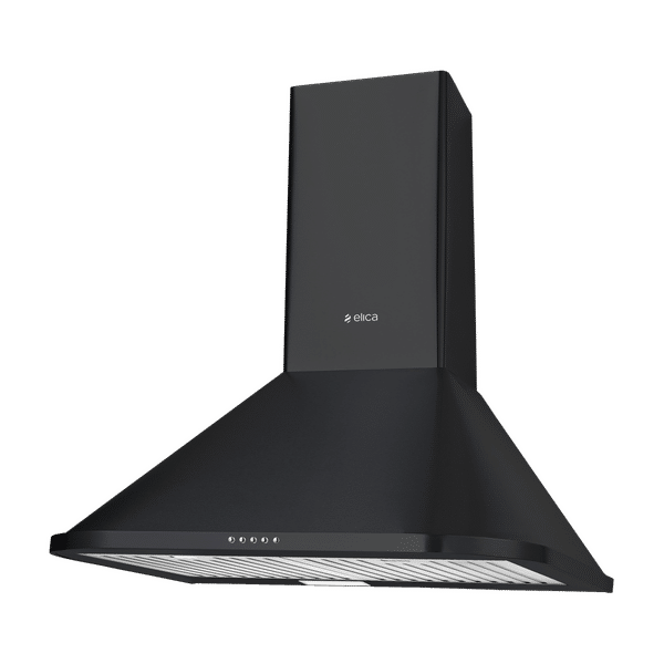 elica DH 260 BF NERO 60cm 1250m3/hr Ducted Wall Mounted Chimney with Push Button Control (Black)_1