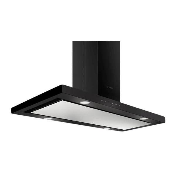 elica SPOT H4 ISLAND EDS PLUS 90 NERO T4V LED 90cm 1220m3/hr Ducted Ceiling Mounted Chimney with Touch Control (Black)_1