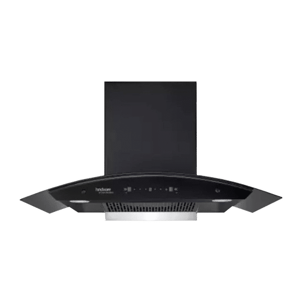 hindware Celesia 90cm 1350m3/hr Ducted Auto Clean Wall Mounted Chimney with Touch Control (Black)_1