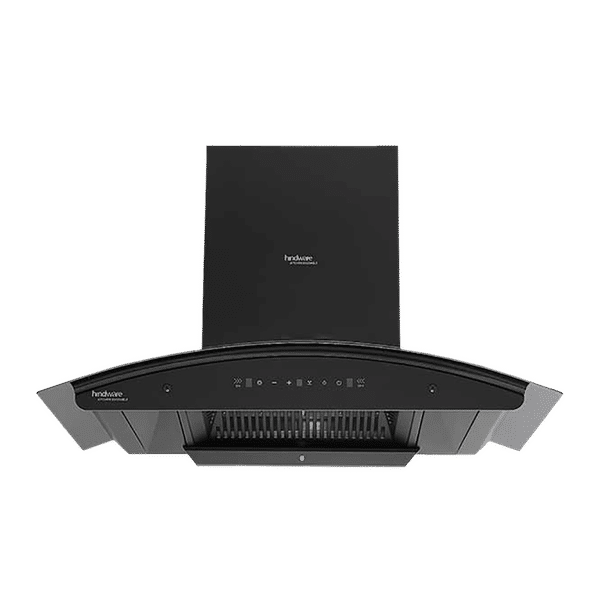 hindware Zinnia 90cm 1350m3/hr Ducted Auto Clean Wall Mounted Chimney with Motion Sensor (Black)_1