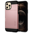 spigen Slim Armor CS TPU & Polycarbonate Back Cover for Apple iPhone 12 Pro Max (Air Cushion Technology, Rose Gold)_1