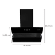 Faber Hood Vertigo 75cm 1200m3/hr Ducted Auto Clean Wall Mounted Chimney with Filterless Technology (Black)_2