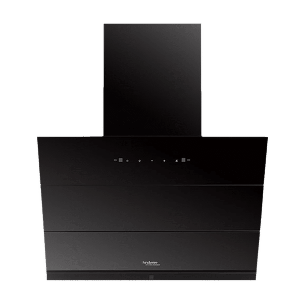 hindware Lexia 75cm 1350m3/hr Ducted Auto Clean Wall Mounted Chimney with Touch Control (Black)_1
