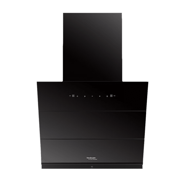 hindware Lexia 60cm 1350m3/hr Ducted Auto Clean Wall Mounted Chimney with Touch Control (Black)_1