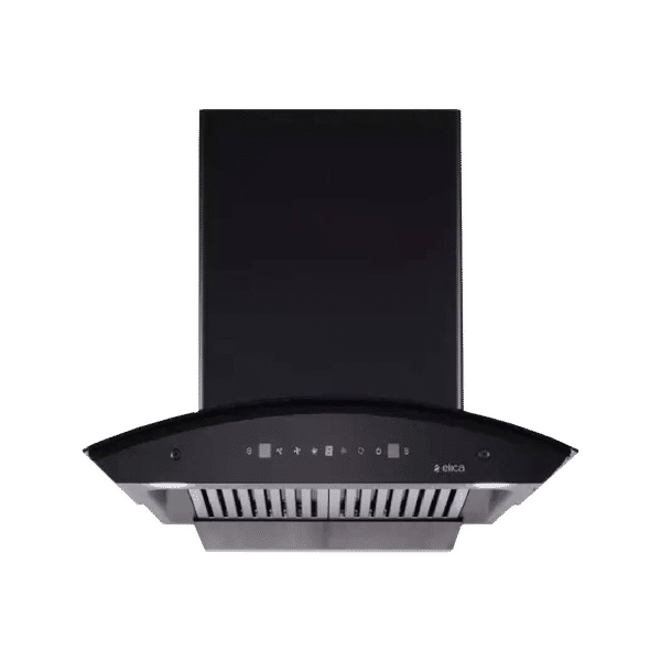 elica BFCG 600 HAC LTW MS NERO 60cm 1350m3/hr Ducted Auto Clean Wall Mounted Chimney with Touch Control Panel (Black)_1