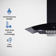 elica BFCG PLUS 900 HAC LTW MS NERO 90cm 1500m3/hr Ducted Auto Clean Wall Mounted Chimney with Motion Sensor (Black)_4