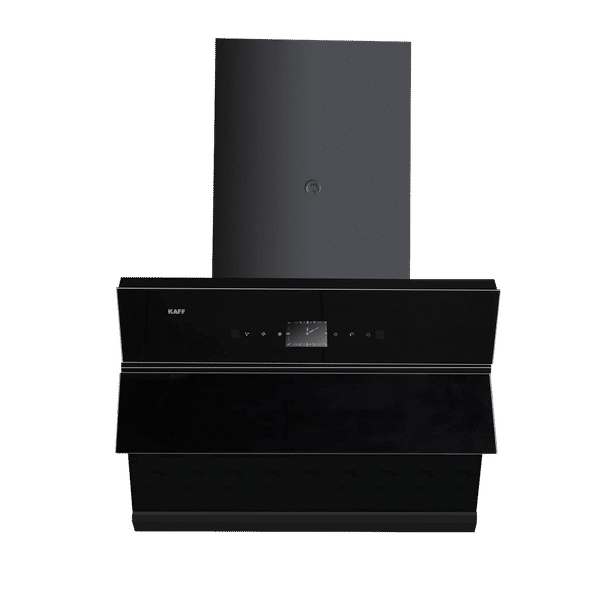 KAFF ALBURY DHC 60cm 1280m3/hr Ducted Auto Clean Wall Mounted Chimney with Thermostatic Touch Control Panel (Black)_1