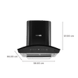BLOWHOT Evana S BAC MS 60cm 1200m3/hr Ducted Auto Clean Wall Mounted Chimney with Motion Sensor (Black)_2