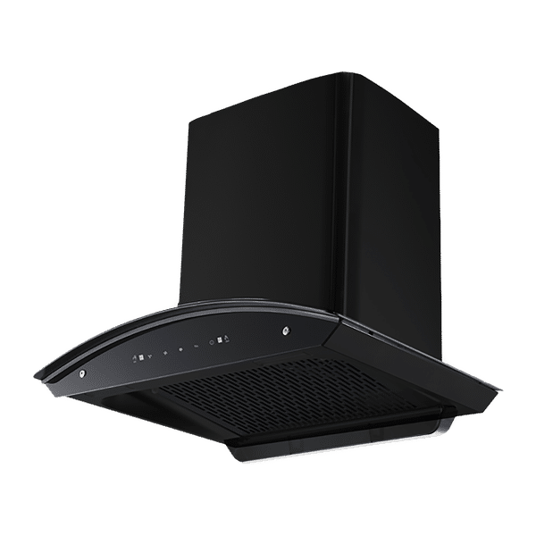 Kutchina Romania 60cm 1250m3/hr Ductless Auto Clean Wall Mounted Chimney with Wave Sensor (Black)_1