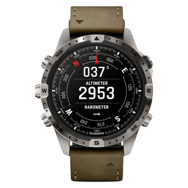 GARMIN MARQ Adventurer Gen 2 Smartwatch with Activity Tracker (30.4mm AMOLED Display, 10ATM Water Resistant, Brown Strap)_1