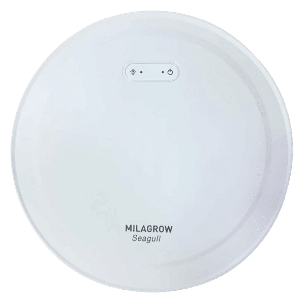 MILAGROW Seagull 30 Watts Robotic Vacuum Cleaner (Wet & Dry, Alexa Voice Enabled, 0.65 L, White)_1