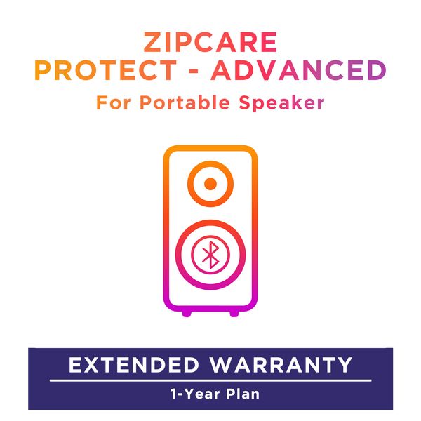 ZipCare Protect - Advanced 1 Year for Portable Speaker (Rs. 10000 - Rs. 15000)_1
