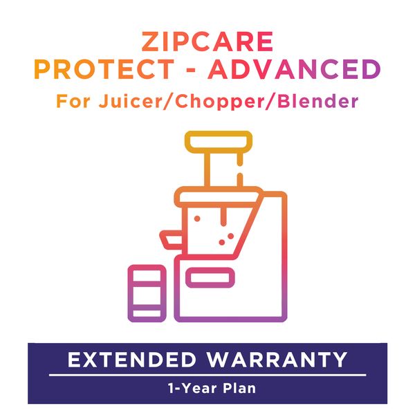 ZipCare Protect - Advanced 1 Year for Juicer / Chopper / Blender (Rs. 15000 - Rs. 20000)_1