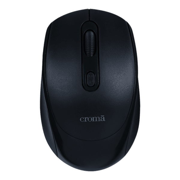 Croma Wireless Optical Mouse (Variable DPI Up to 1600, Compact & Lightweight Design, Black)_1