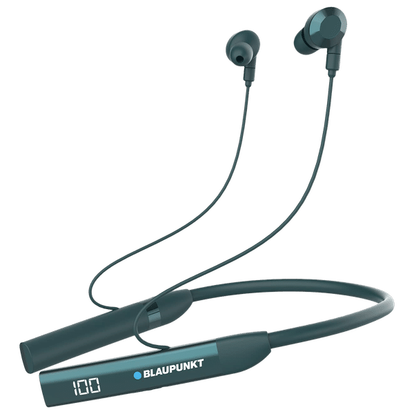 Blaupunkt BE100 Neckband with Noise Isolation (Sweat Resistant, Bass Demon Technology, Green)_1