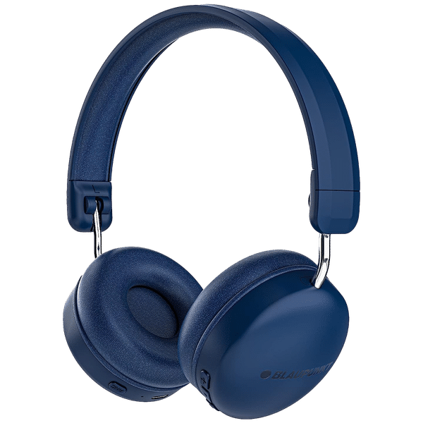Blaupunkt BH51 Bluetooth Headphone with Mic (HD Sound, On Ear, Blue)_1