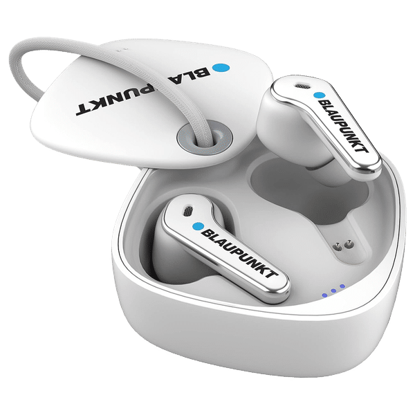Blaupunkt BTW07 TWS Earbuds with Environmental Noise Cancellation (IPX5 Water Resistant, Fast Charging, White)_1