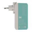 GM Cuba 12W Type A 4-Port Charger (Adapter Only, Lightweight & Sturdy Body, White/Green)_2