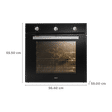 KAFF Series Collection 73L Built-in Electric Microwave Oven with 3 Layer Glass Door (Black)_2