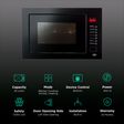 KAFF KMW8A 25L Built-in Microwave Oven with Multi Programming Mode (Black)_3