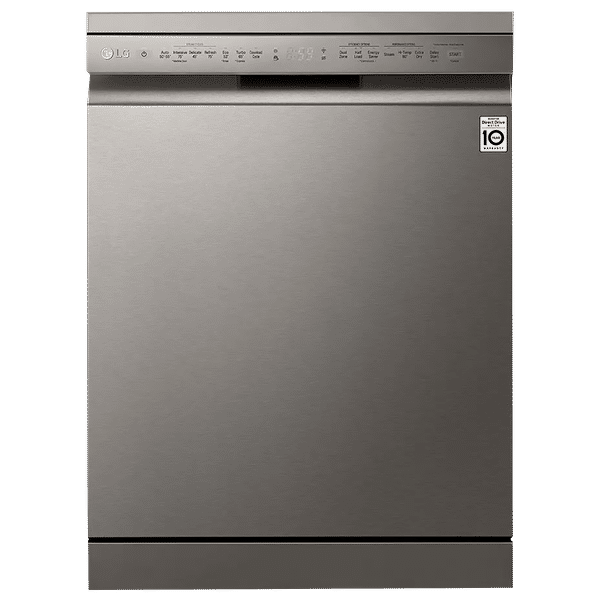 LG 14 Place Settings Free Standing Dishwasher with Inverter Direct Drive (No Pre-rinse Required, Silver)_1
