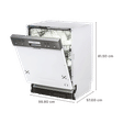 Kutchina KEN DLX 12 Place Settings Built-in Dishwasher with Digital Display Interface (White)_2