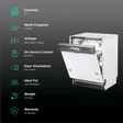 Kutchina KEN DLX 12 Place Settings Built-in Dishwasher with Digital Display Interface (White)_3