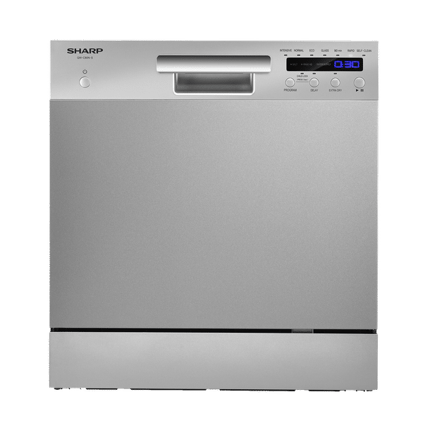 SHARP 8 Place Settings Free Standing Dishwasher with Ultra Hygiene Technology (Inox)_1