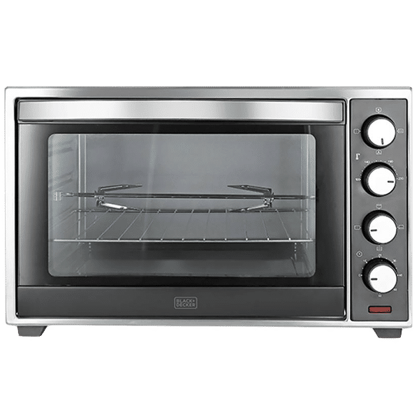 BLACK+DECKER 30L Oven Toaster Grill with Motorized Rotisserie (Silver/Grey)_1