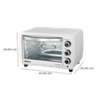 Sunflame 23 R PC 23L Oven Toaster Grill with Thermostatic Temperature Control Function (White)_2