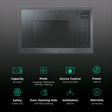 elica EPBI MWO G25 NERO INOX 25L Built-in Microwave Oven with 8 Autocook Menus (Black)_3