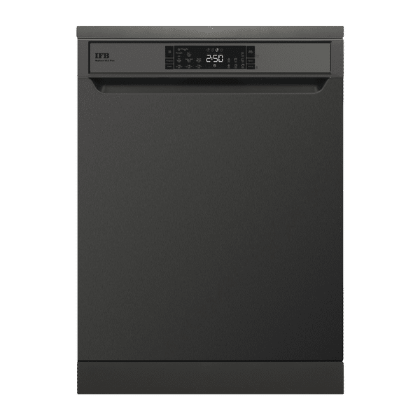 IFB Neptune VX2 Plus 16 Place Settings Free Standing Dishwasher with Hot Water Wash (Inox Grey)_1