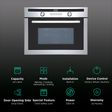elica EPBI COMBO OVEN TRIM 44L Built-in Microwave Oven with 13 Autocook Menus (Stainless Steel)_3