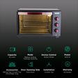 USHA 3635RC 35L Oven Toaster Grill with 360 Degree Convection Heating Technology (Wine/Matte Black)_3