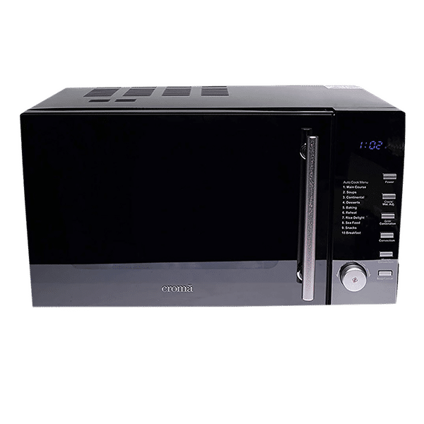 Croma 25L Convection Microwave Oven with LED Display (Black)_1