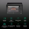 KAFF Series MAYFAIR 35L Oven Toaster Grill with Motorized Rotisserie (Black)_3