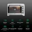 KAFF Series MAYFAIR 45L Oven Toaster Grill with Rotisserie & Convection Function (Silver)_3