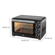 KAFF Series Olive 30L Oven Toaster Grill with Motorized Rotisserie (Black)_2
