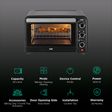 KAFF Series Olive 30L Oven Toaster Grill with Motorized Rotisserie (Black)_3