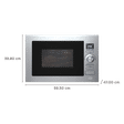 KAFF KB4A 28L Built-in Microwave Oven with Autocook Menus (Silver)_2