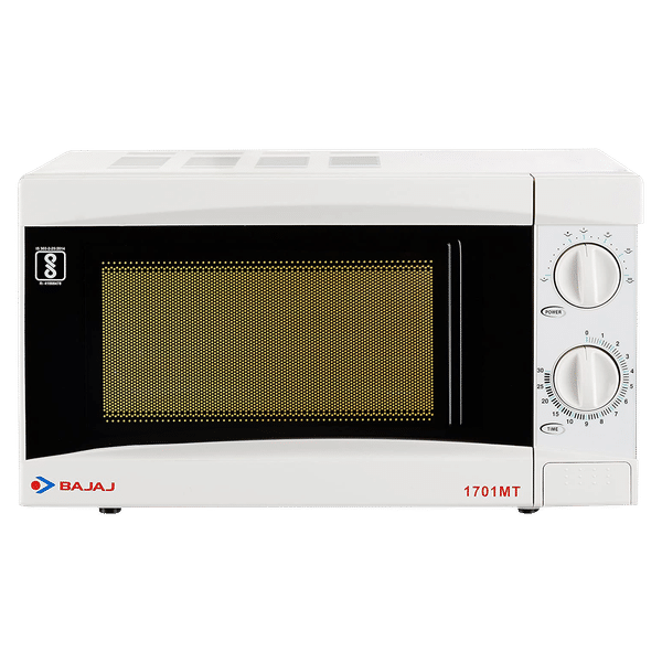 BAJAJ 1701 MT 17L Solo Microwave Oven with Nutri-Pro for Heart-Healthy Cooking (White)_1