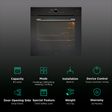 KAFF Series Collection 81L Built-in Microwave Oven with 3D Hot Air Technology (Black)_3