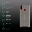 stuffcool Leather Soft Back Cover SAMSUNG Galaxy A20s (Bumper & Shock Protection, Grey)_2