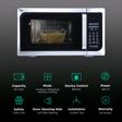 Croma 23L Convection Microwave Oven with LED Display (Black)_3