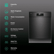TOSHIBA 15 Place Settings Free Standing Dishwasher with Anti Bacterial Technology (Black)_3