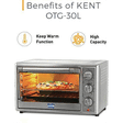KENT 30L Oven Toaster Grill with Rotisserie & Convection Function (Silver)_4